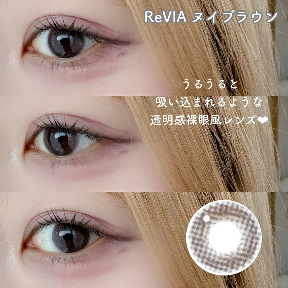 ReVIA 1day（レヴィア ワンデー）ヌイブラウン