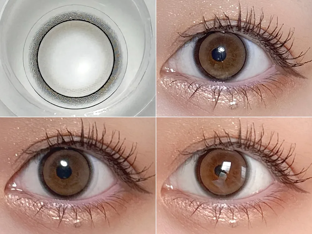 ReVIA 1day COLOR(レヴィア ワンデー カラー)：ピュアグロー着用