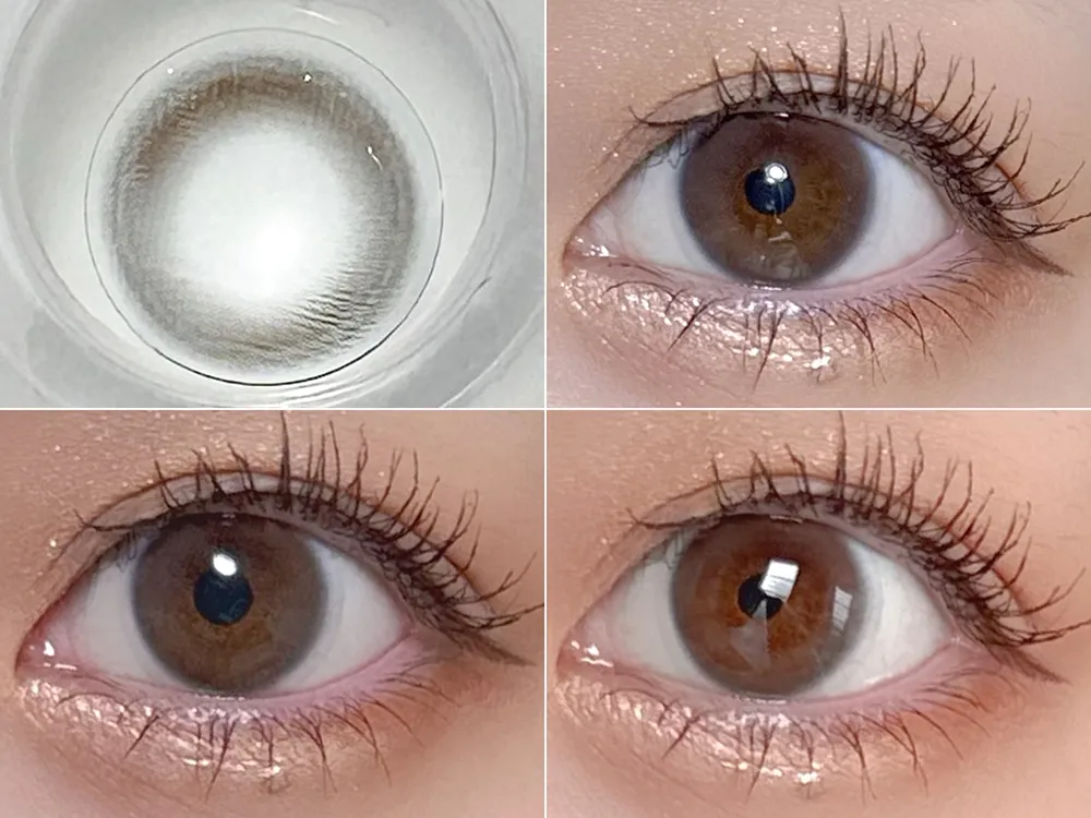 ReVIA 1day CIRCLE (レヴィア ワンデー サークル)：ヌイブラウン着用