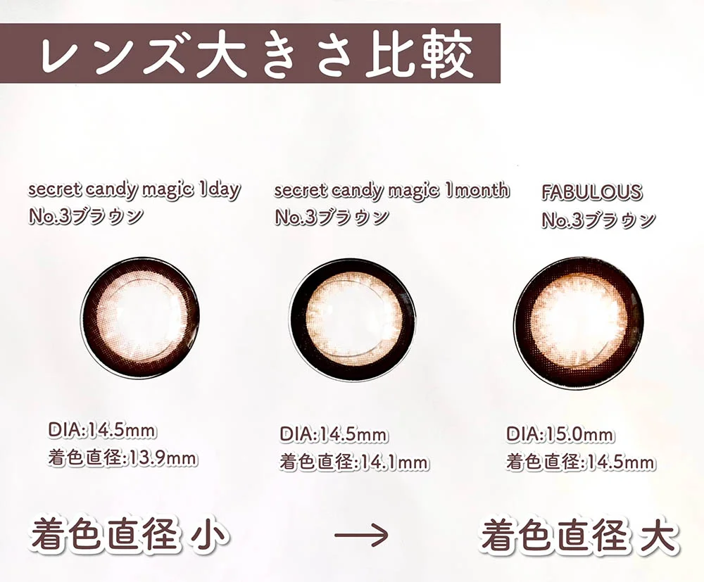 レンズ大きさ比較