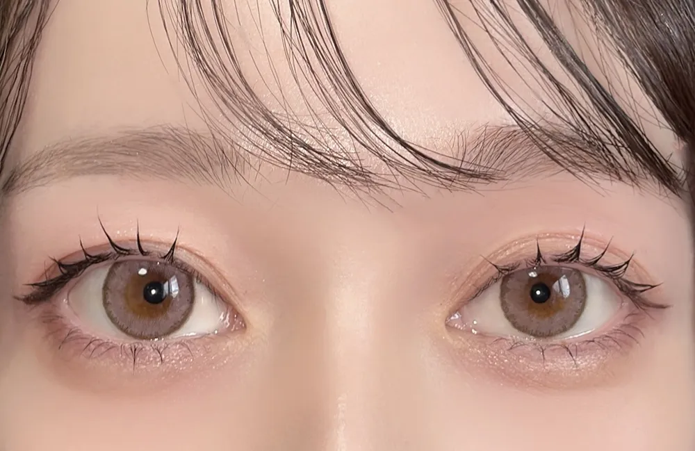 Luna Natural 1day ピーチ着用時