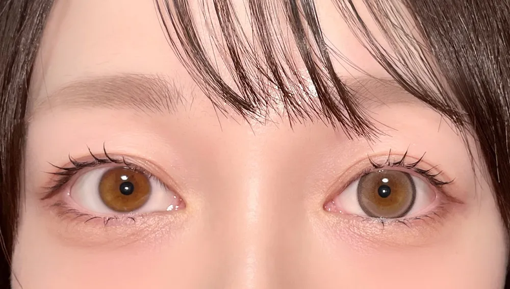 裸眼と比較