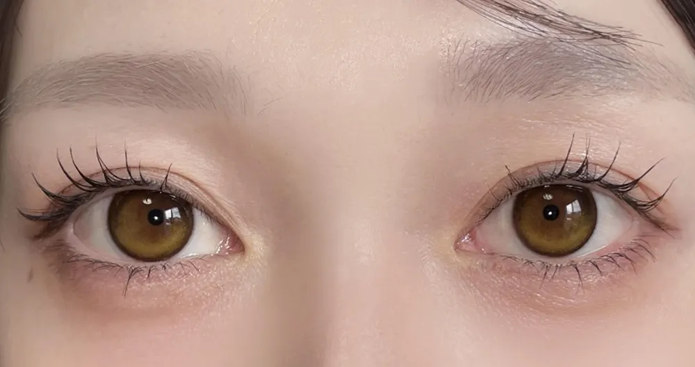 RIARIA 1month/リアリーブラウン着用時