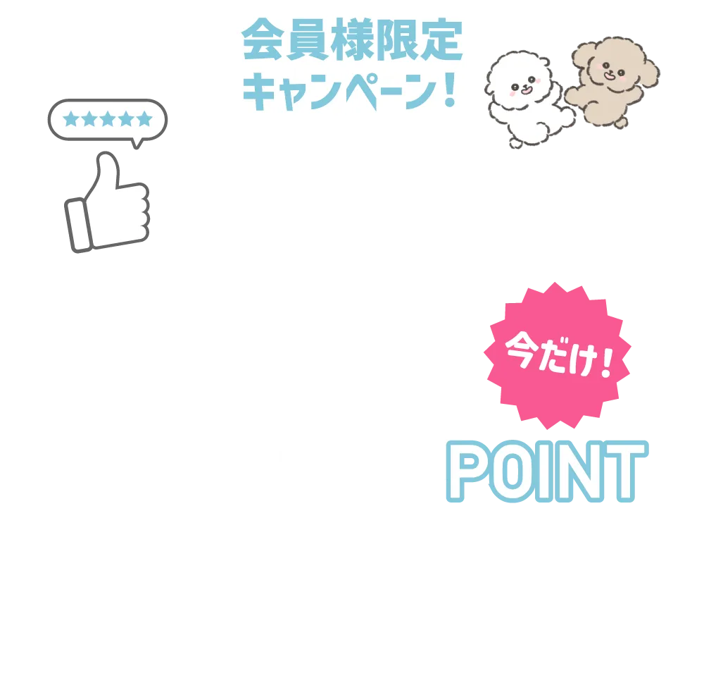 会員様限定キャンペーン！商品レビュー1投稿ごとに今だけ最大100POINTプレゼント！