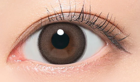 フルフル ワンデー ルナブラウン着用画像