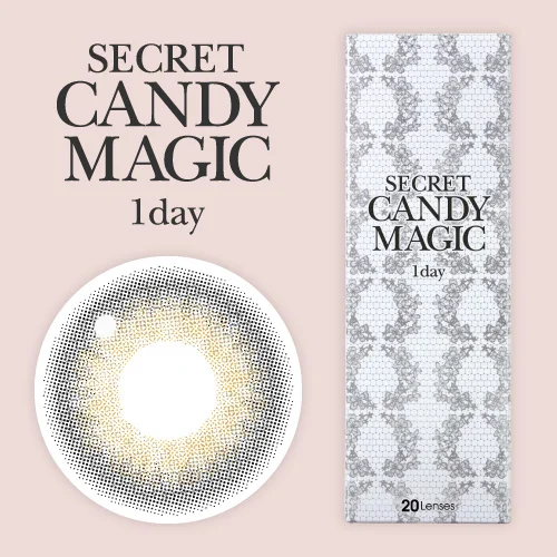 シークレットキャンディーマジック ワンデー クリアグレー