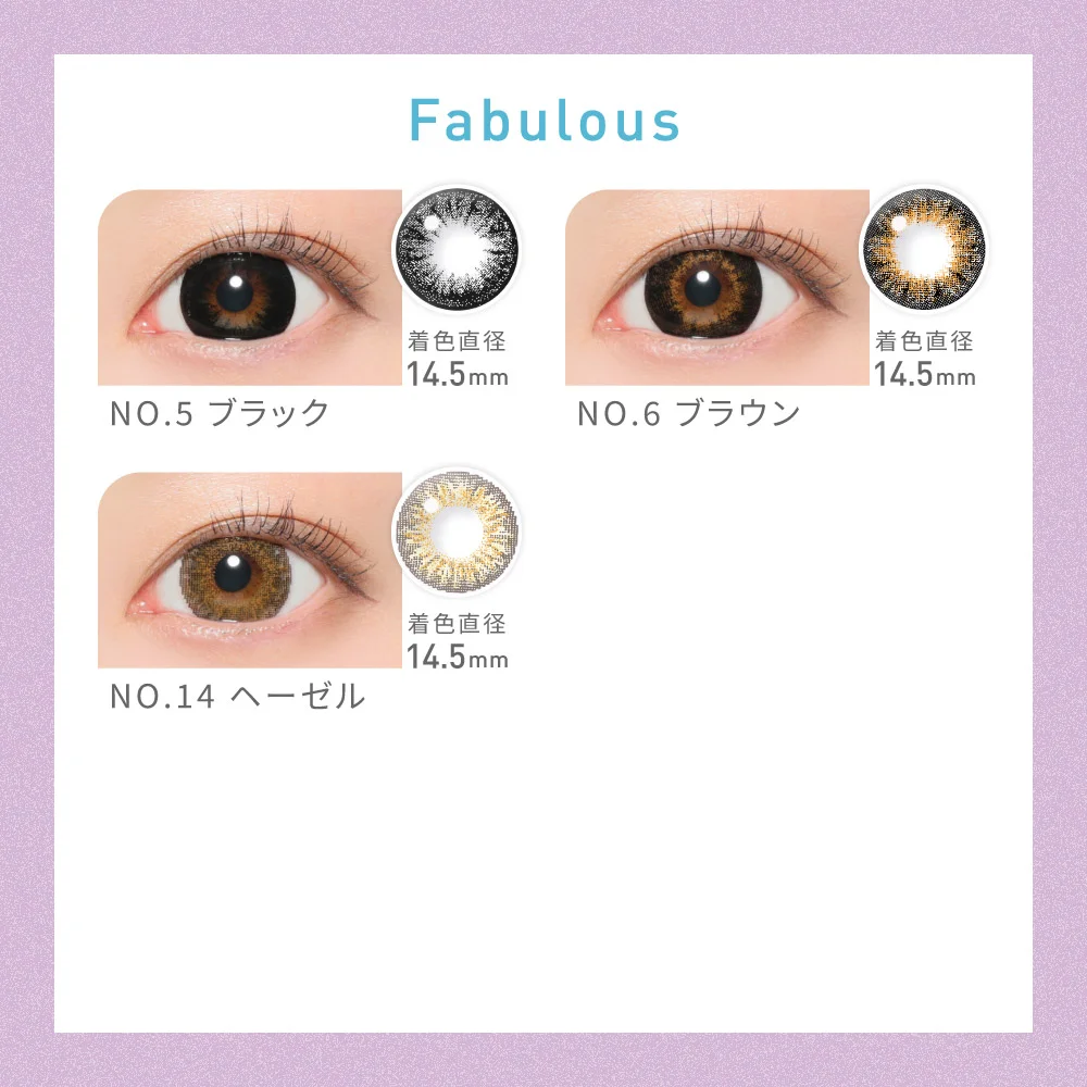 対象レンズ30種　Fabulous 1month