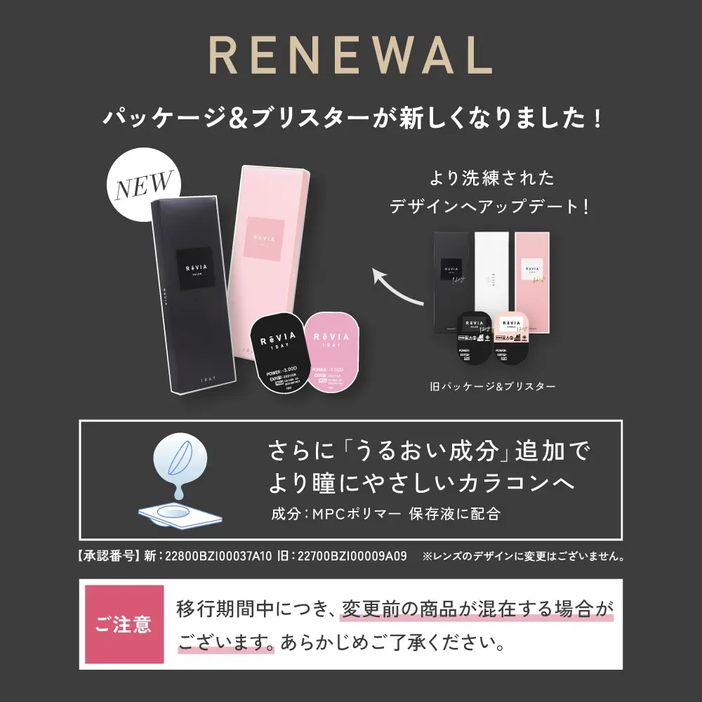 RENEWALパッケージが新しくなりました