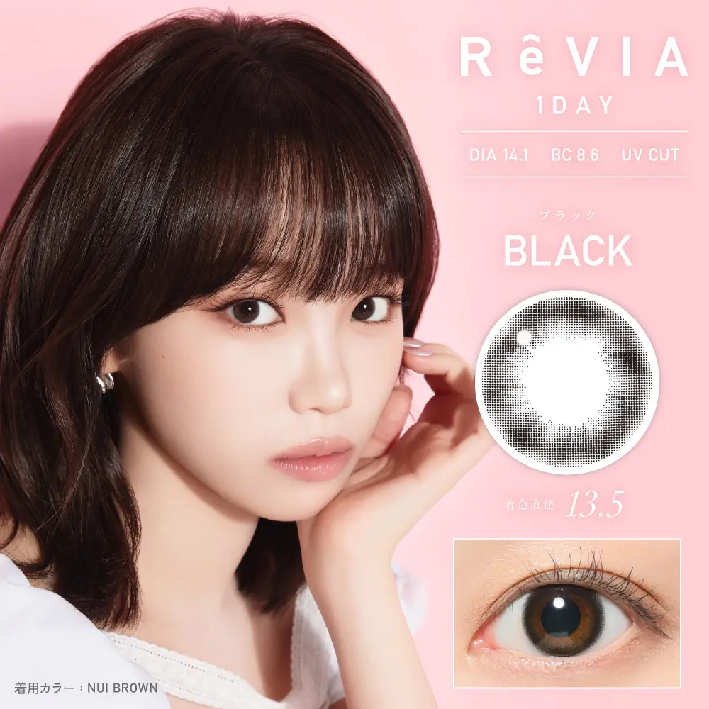 ReVIA 1day CIRCLE 《ブラック》 レヴィア 度あり 度なし 1箱10枚入り