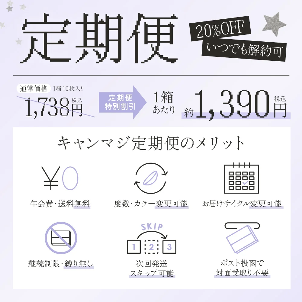 お届けサイクルは自由に変更OK