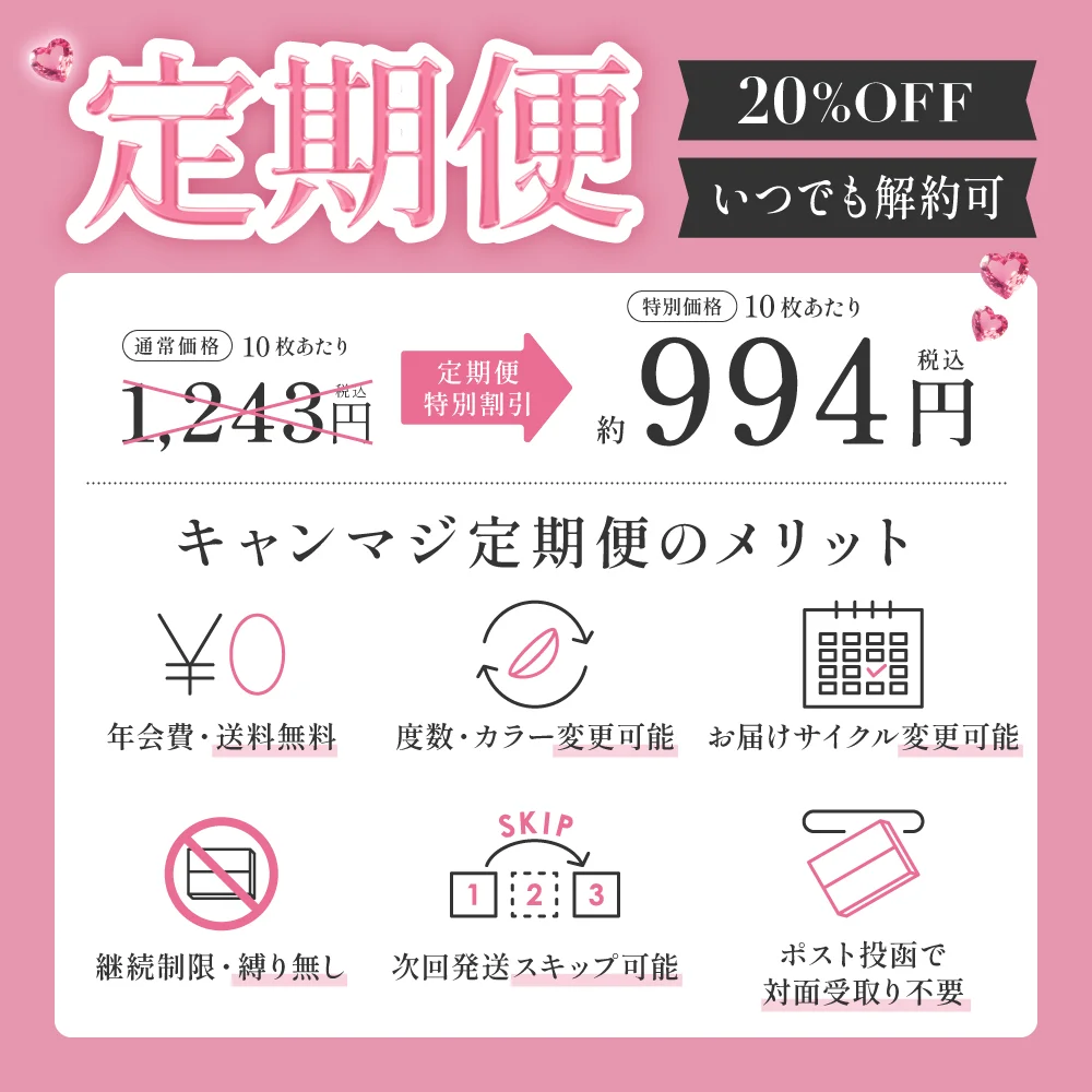 お得&便利が続く 定期便