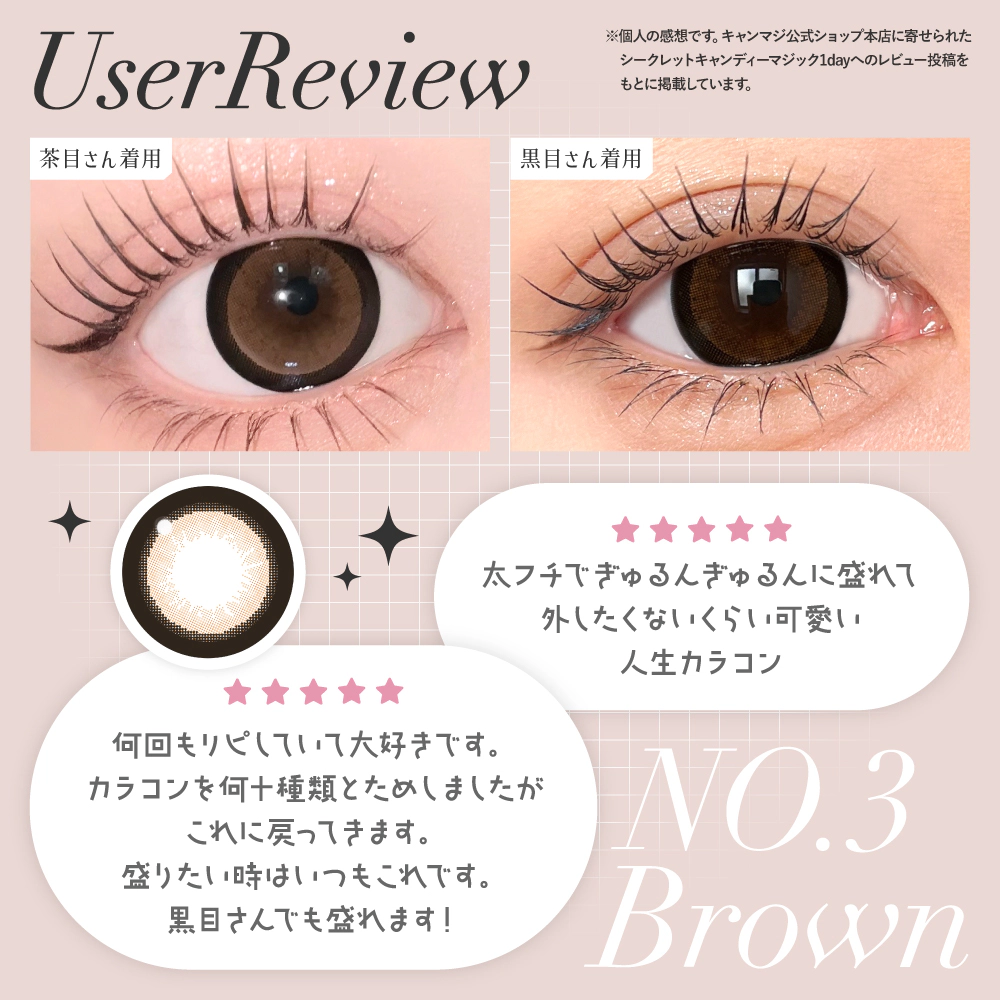 NO.3 ブラウンユーザーレビュー