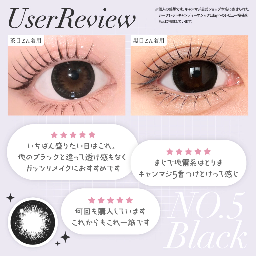 NO.5 ブラックユーザーレビュー