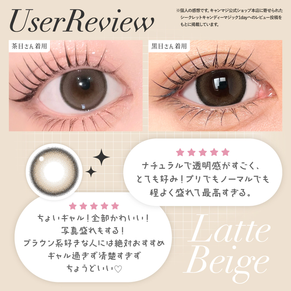 ラテベージュユーザーレビュー