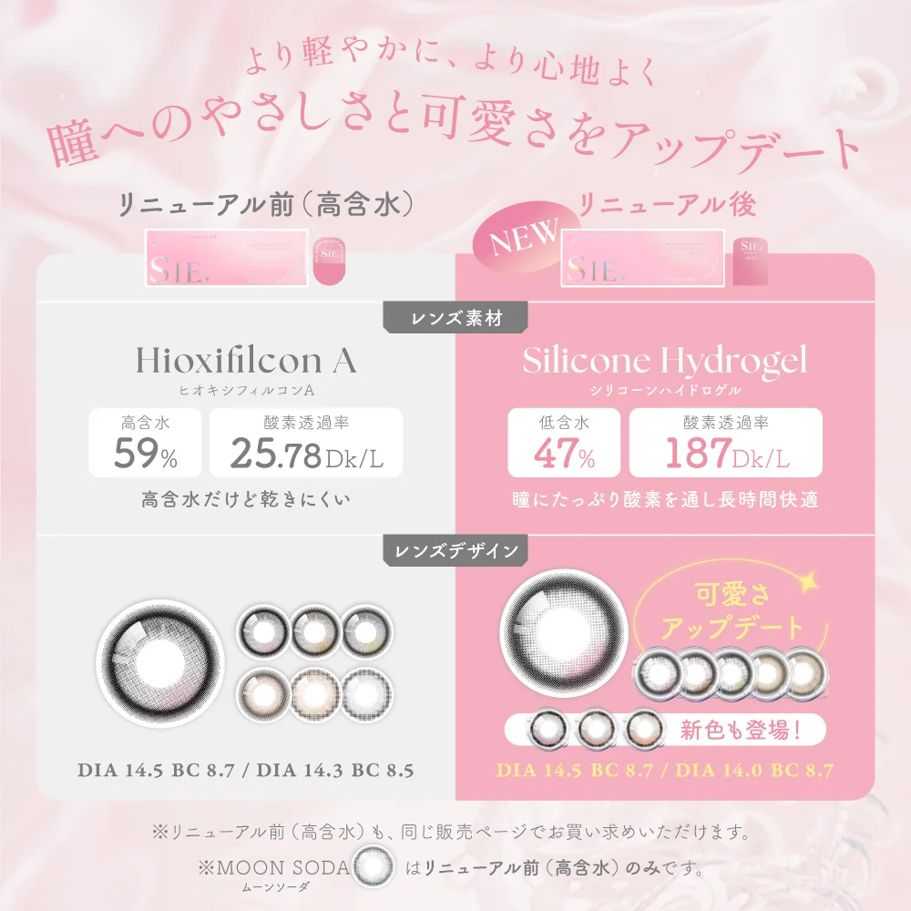 瞳へのやさしさと可愛さをアップデート