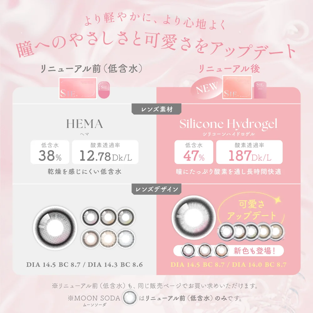瞳へのやさしさと可愛さをアップデート