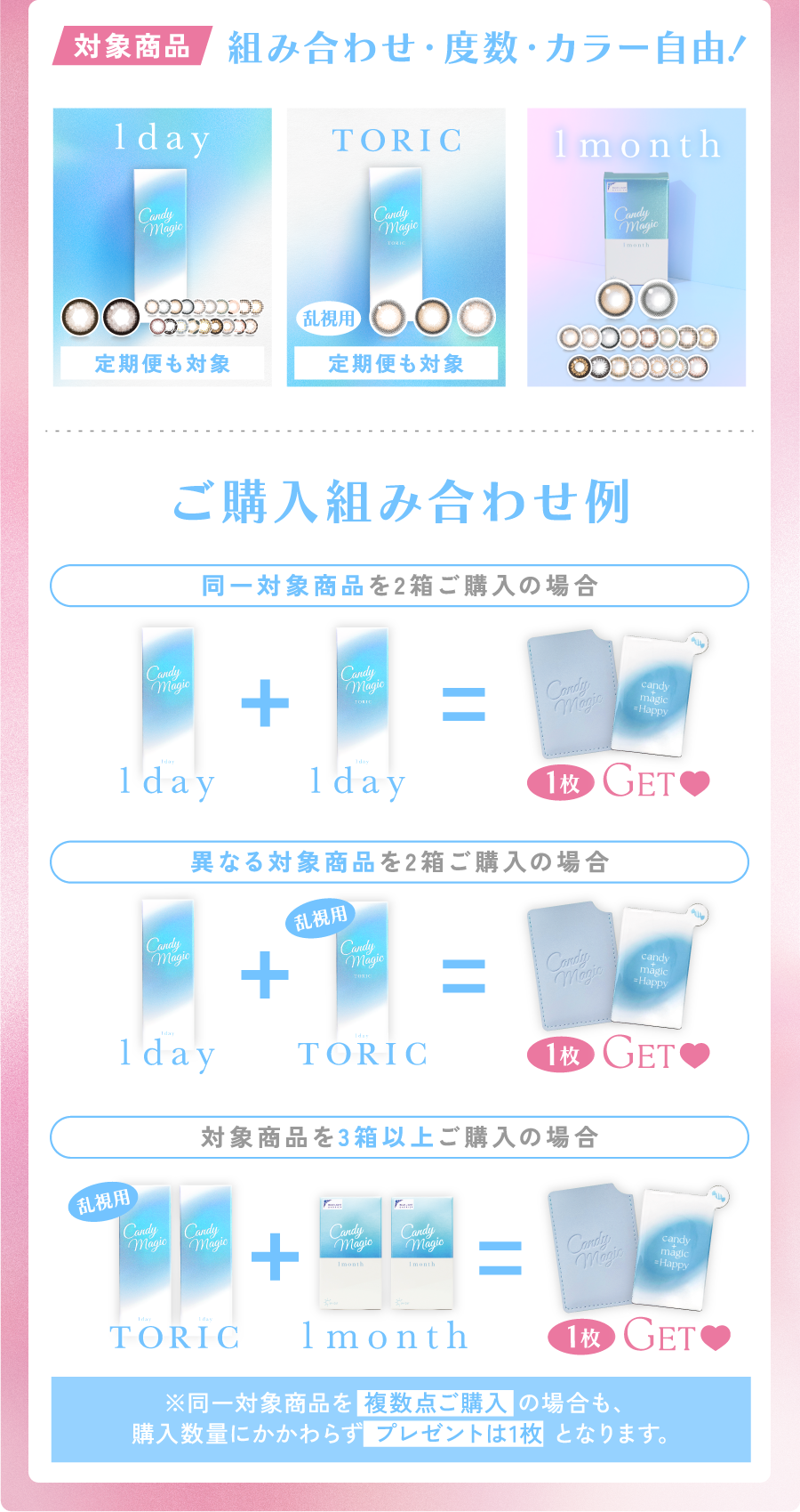 ご購入組み合わせ例