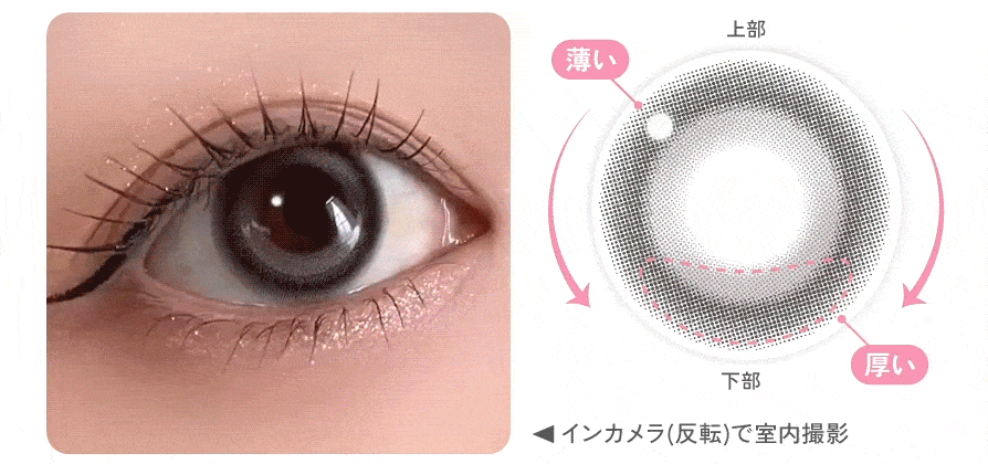 回らない水光カラコンイメージ