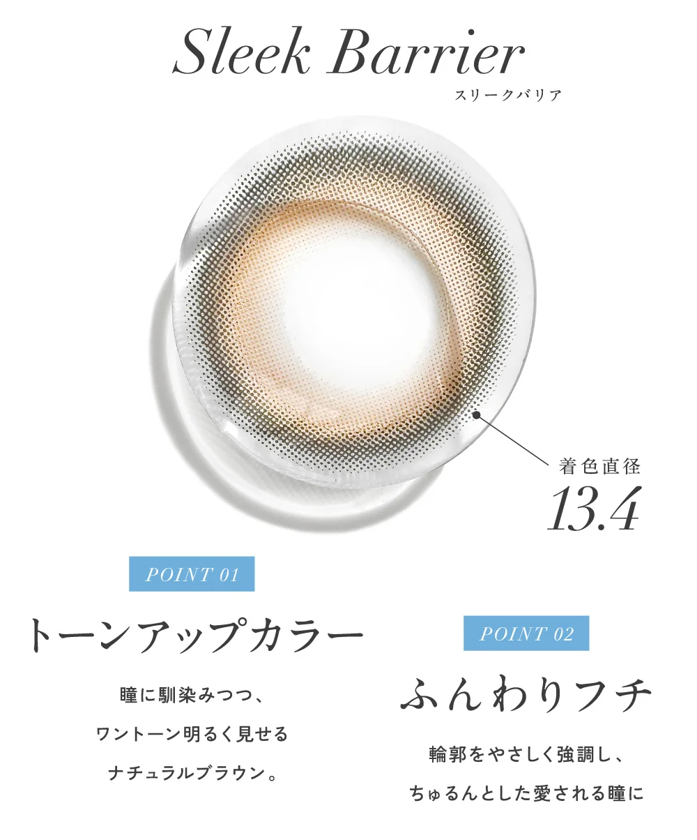 ポイント1 トーンアップカラー・ポイント2 ふんわりフチ