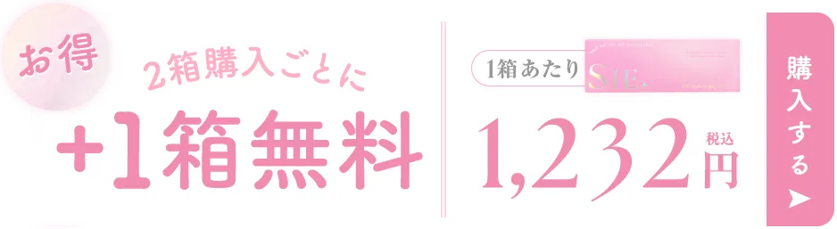 2箱購入ごとに＋1箱無料