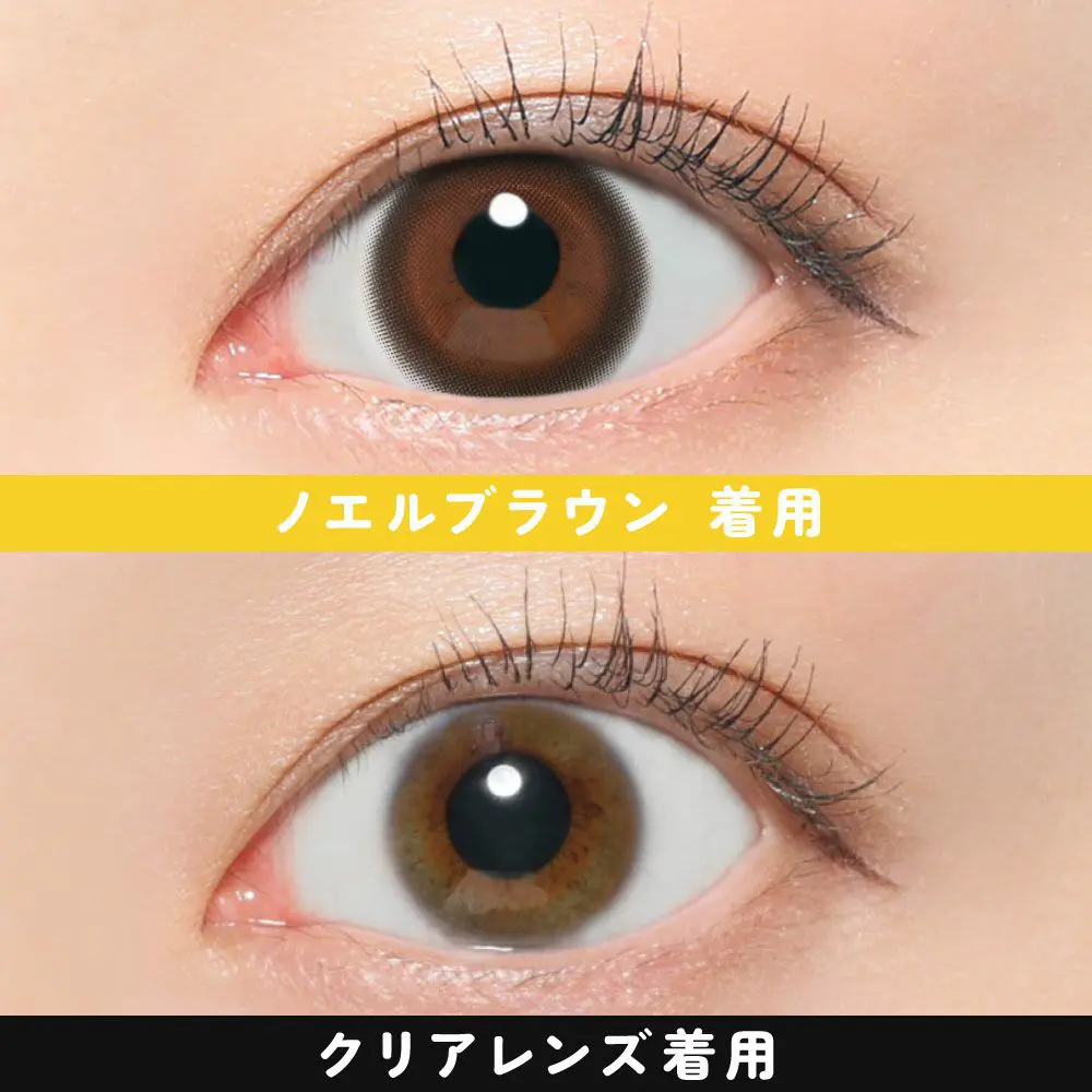カラコン】FruFru 1day 《ノエルブラウン》 フルフル 度あり 度なし 1