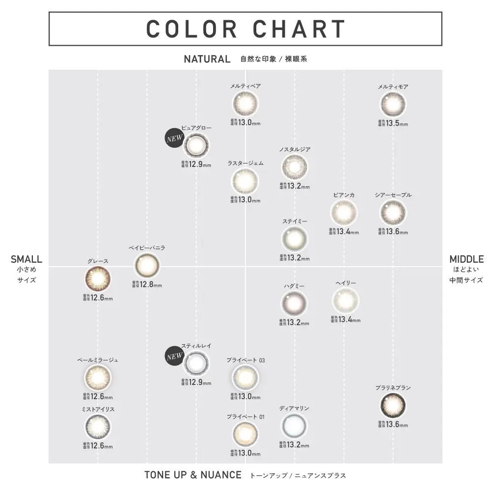 カラコン】ReVIA 1day COLOR 《メルティベア》 レヴィア 度あり 度なし