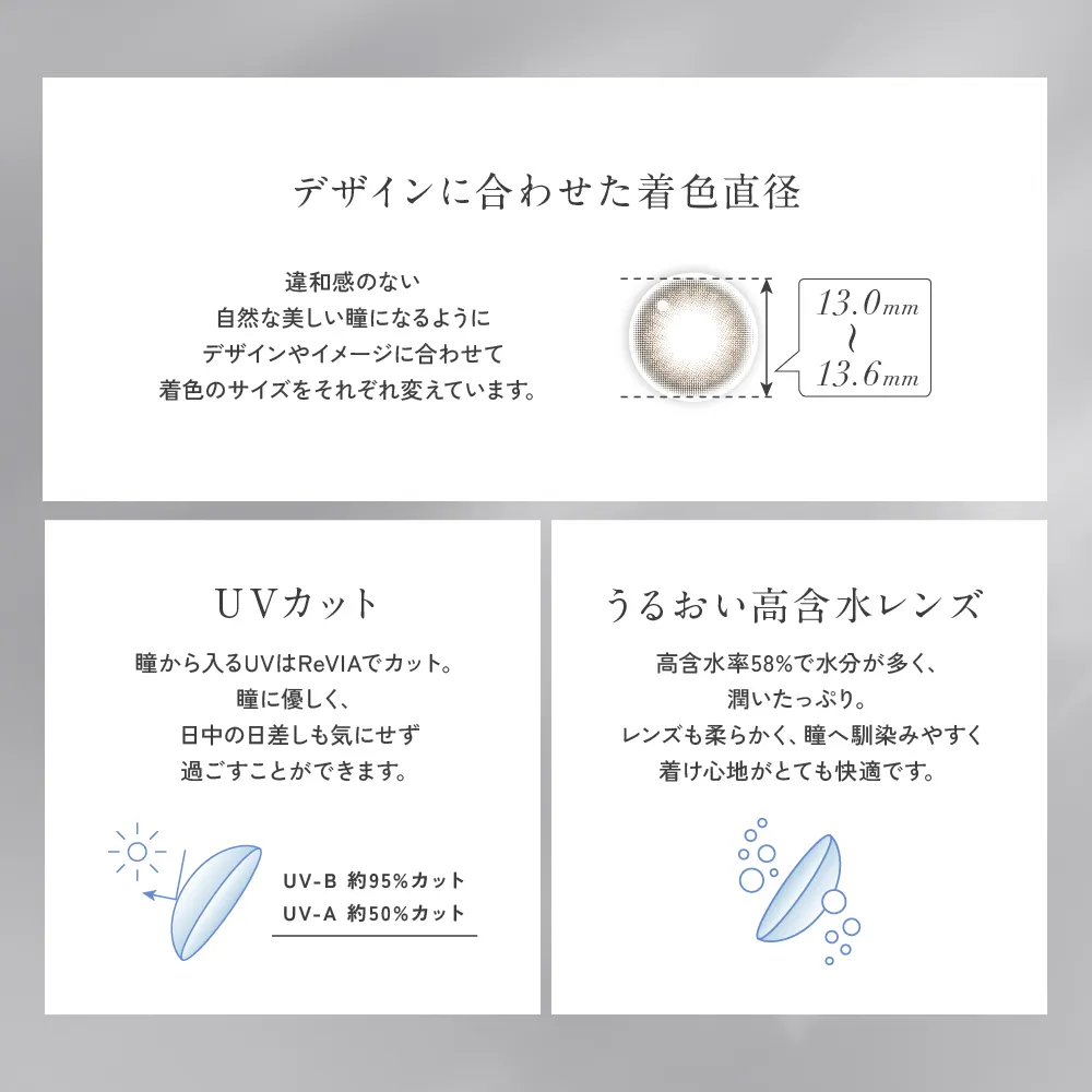 カラコン】【遠近両用】ReVIA MULTIFOCAL 1day CIRCLE 《ブラウン