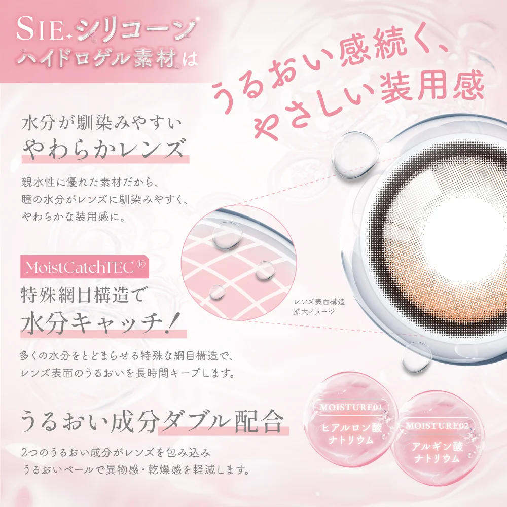 カラコン】SIE. 1month《ルックフォーミー》 度あり 度なし 《両目分(2