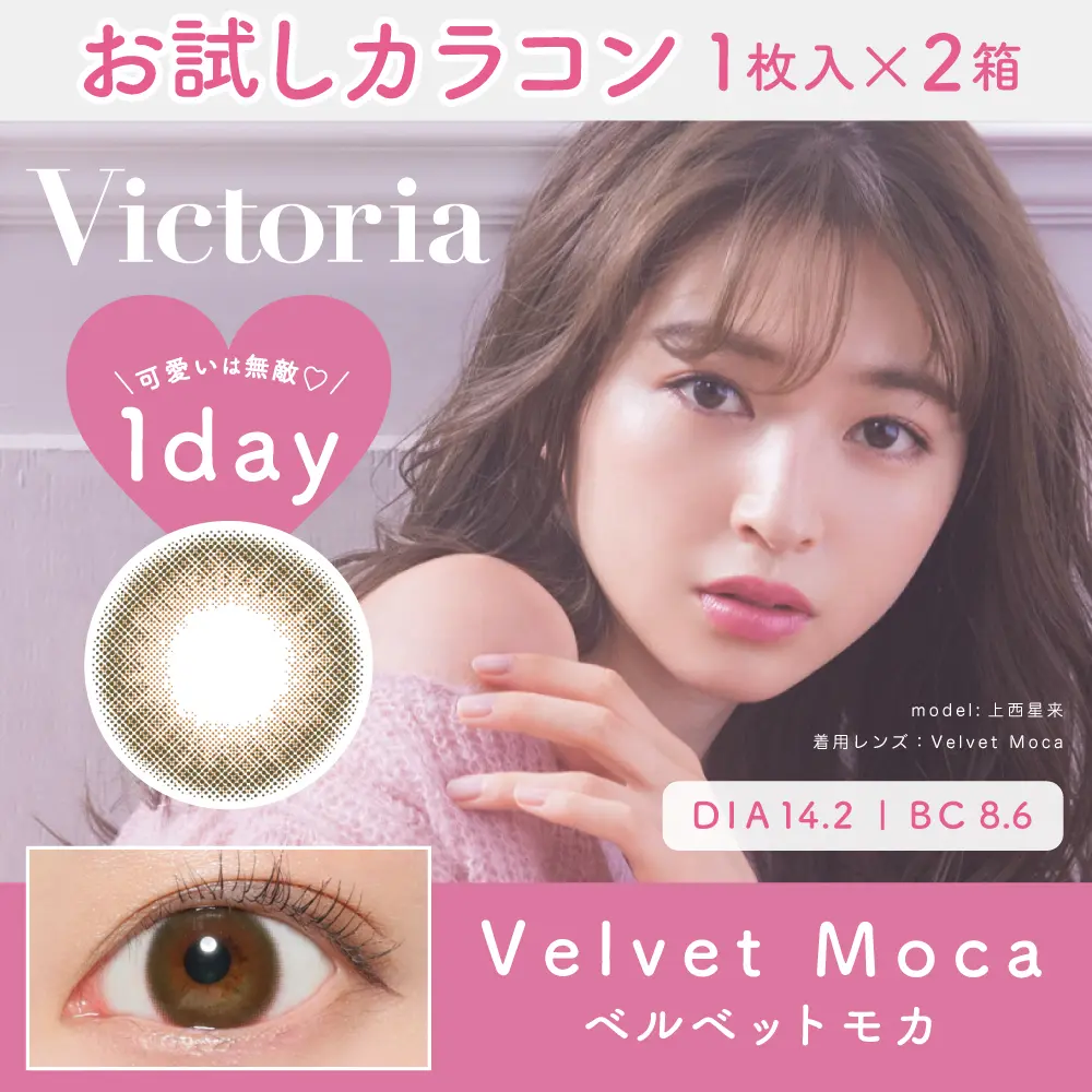 モカちゃん様送料決済用 カラコン】【お試しカラコン】Victoria 1day 《ベルベットモカ》 度