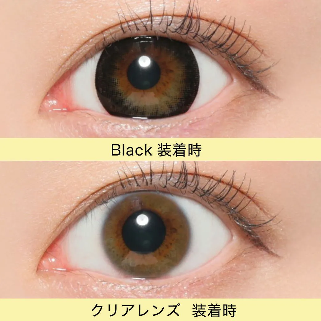 カラコン】Victoria 1day 《ブラック》 度あり 度なし 1箱10枚入り