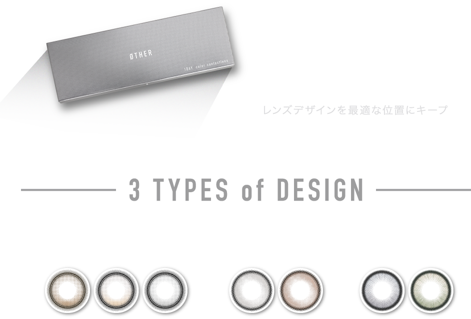 レンズデザインを最適な位置にキープ