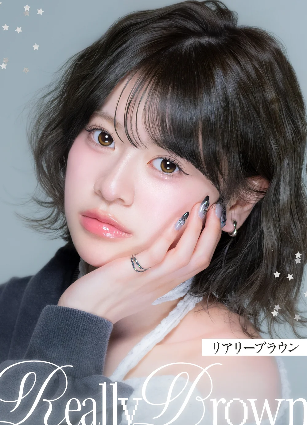 カラコン】RIARIA 1day 《リアリーブラウン》 リアリア 度あり 度なし
