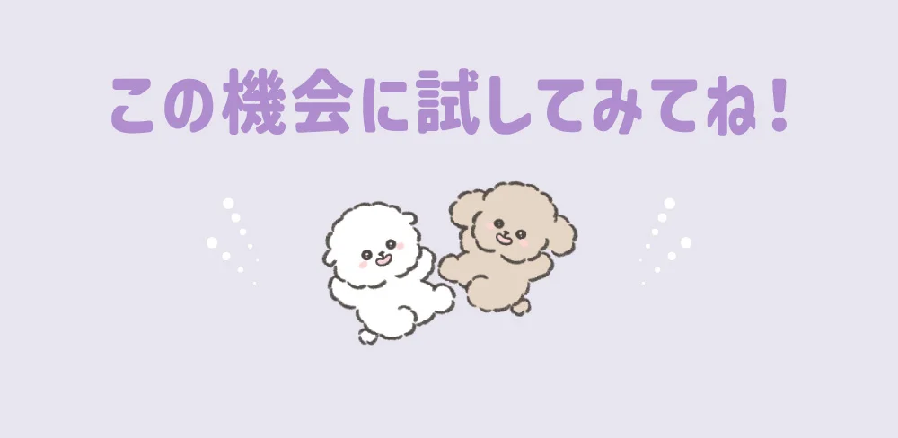 この機会に試してみてね