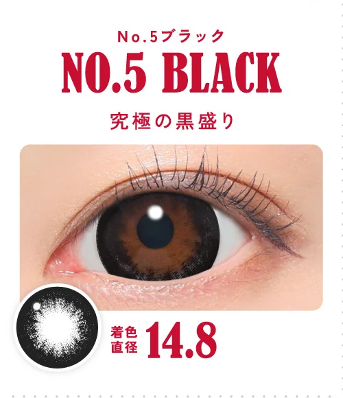No.5ブラック 究極の黒盛り